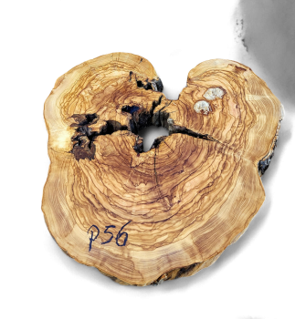 Baumscheibe Olivenholz P56-5