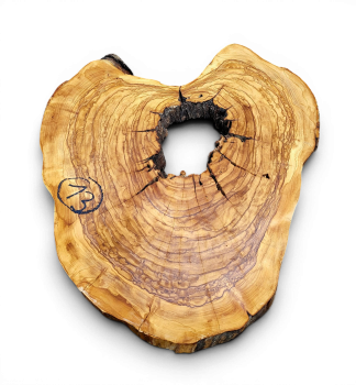 Baumscheibe Olivenholz 013-6