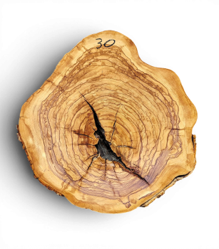 Baumscheibe Olivenholz 030-6