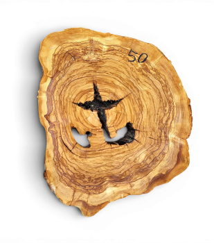 Baumscheibe Olivenholz 050-6