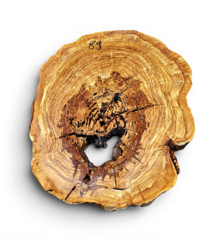 Baumscheibe Olivenholz 089-6