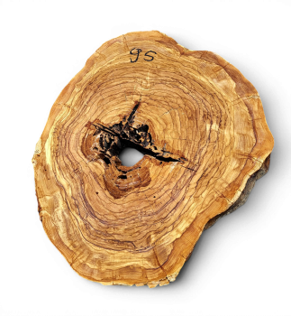 Baumscheibe Olivenholz 095-6