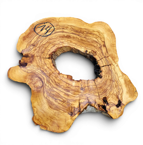 Baumscheibe Olivenholz 014-6