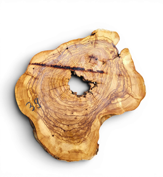 Baumscheibe Olivenholz 039-6